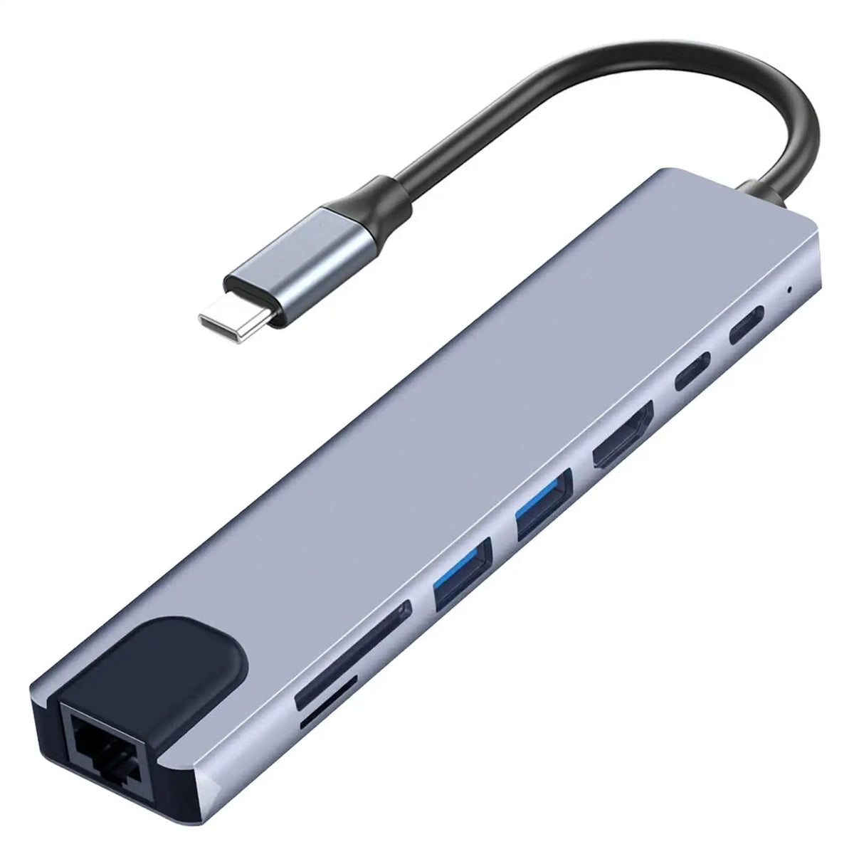 Plugwell™ 8-in-1 Type-C USB Hub & 4K HDMI Adapter