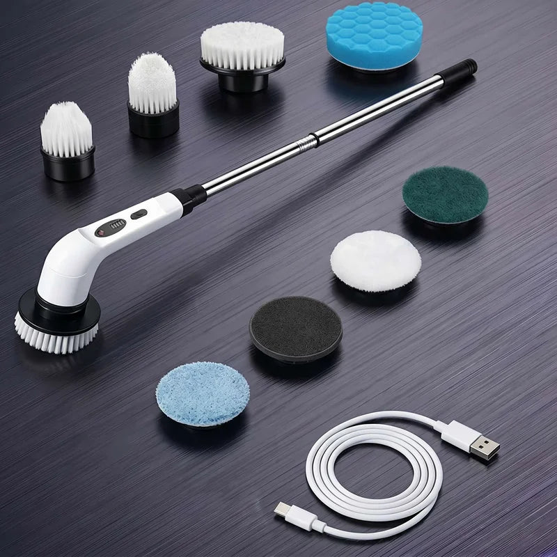 Plugwell™ Kabelloser elektrischer Reinigungsschrubber | Mehrzweck-Reinigungsbürste mit Reinigungsmittelspender