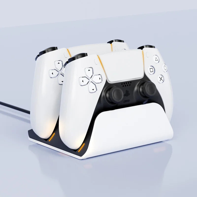 Schnelllade-Dock für PS5-Controller, kabellose Dual-Controller-Ladestation, Ladeständer-Zubehör für PlayStation 5