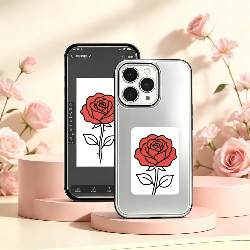Plugwell™ NFC搭載E-Inkスクリーン iPhoneケース | iPhone用ワイヤレス画像転送スマートカバー