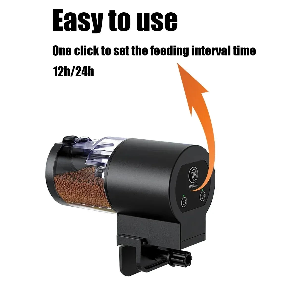 Plugwell™ Automatic Fish Feeder | IP66 Waterproof Timer & Food Dispenser for Fish Tanks & Turtles