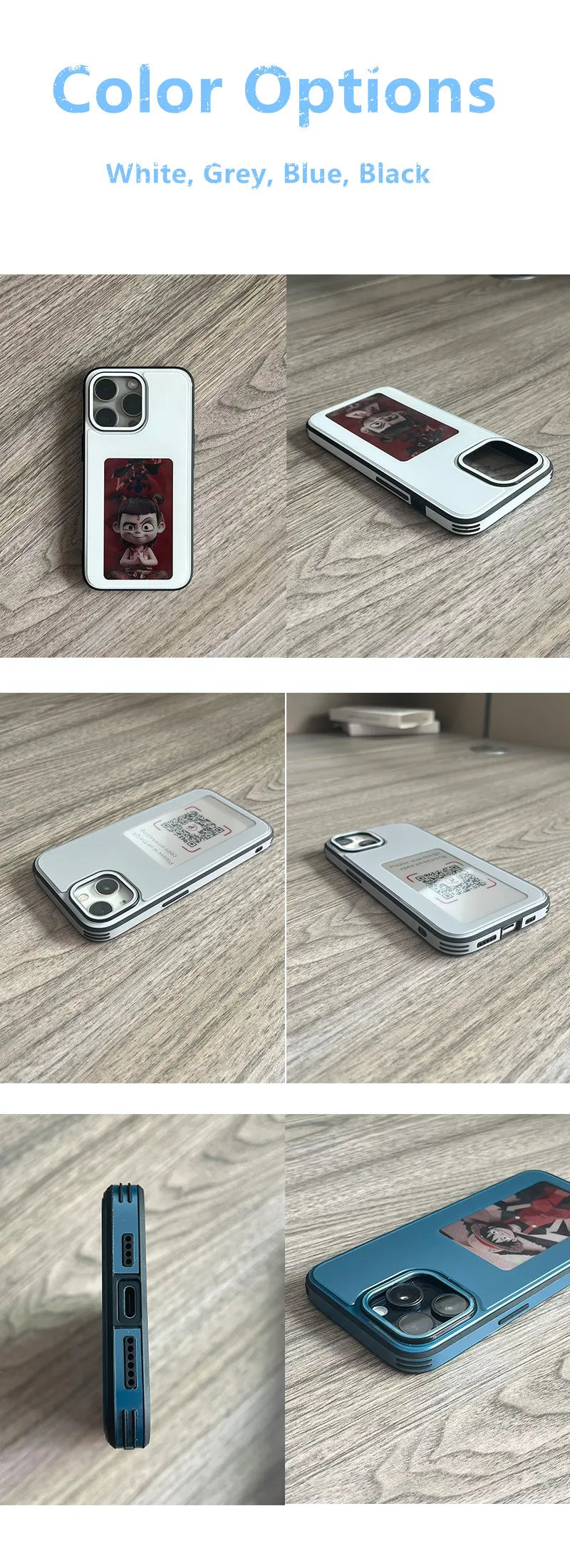 Plugwell™ NFC搭載E-Inkスクリーン iPhoneケース | iPhone用ワイヤレス画像転送スマートカバー