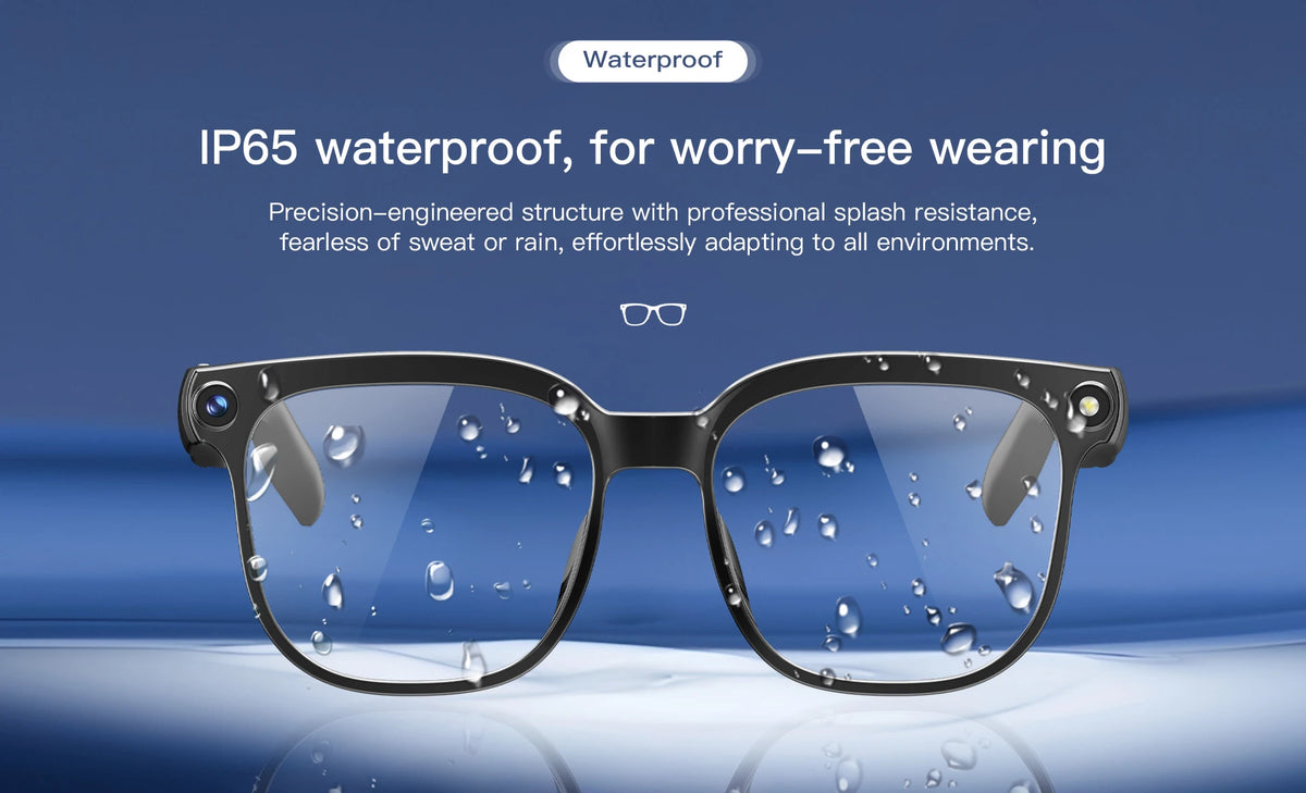 Plugwell™ 4K AI Smart Glasses with 8MP Camera & ChatGPT Translation