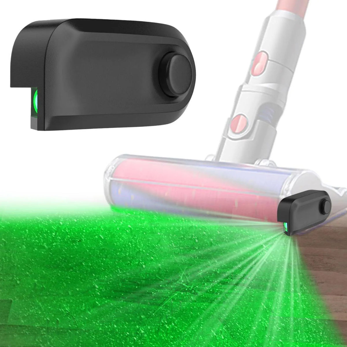 Stauberkennungslampe für Staubsauger, macht unsichtbaren Staub sichtbar, wasserdichte optische Leistung, Staubanzeigelampe für Staubsauger