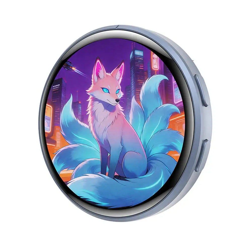 Plugwell™ Anime Digital E-Badge & Interactive Touchscreen Pin | Custom GIF & Video Wearable Display