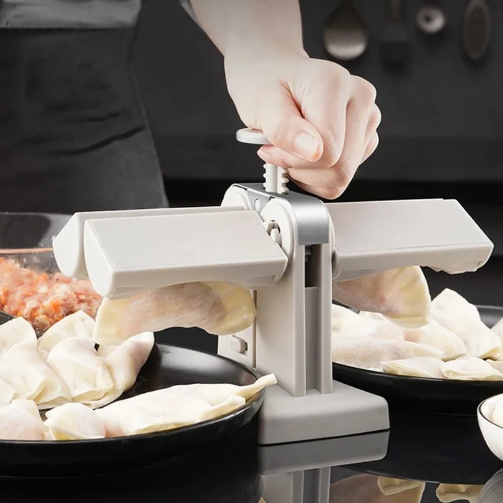 Automatische Teigtaschenmaschine, leicht zu reinigen, doppelseitige Pressform für Teigtaschen und Wontons, wiederverwendbares DIY-Küchenutensil, Zubehör