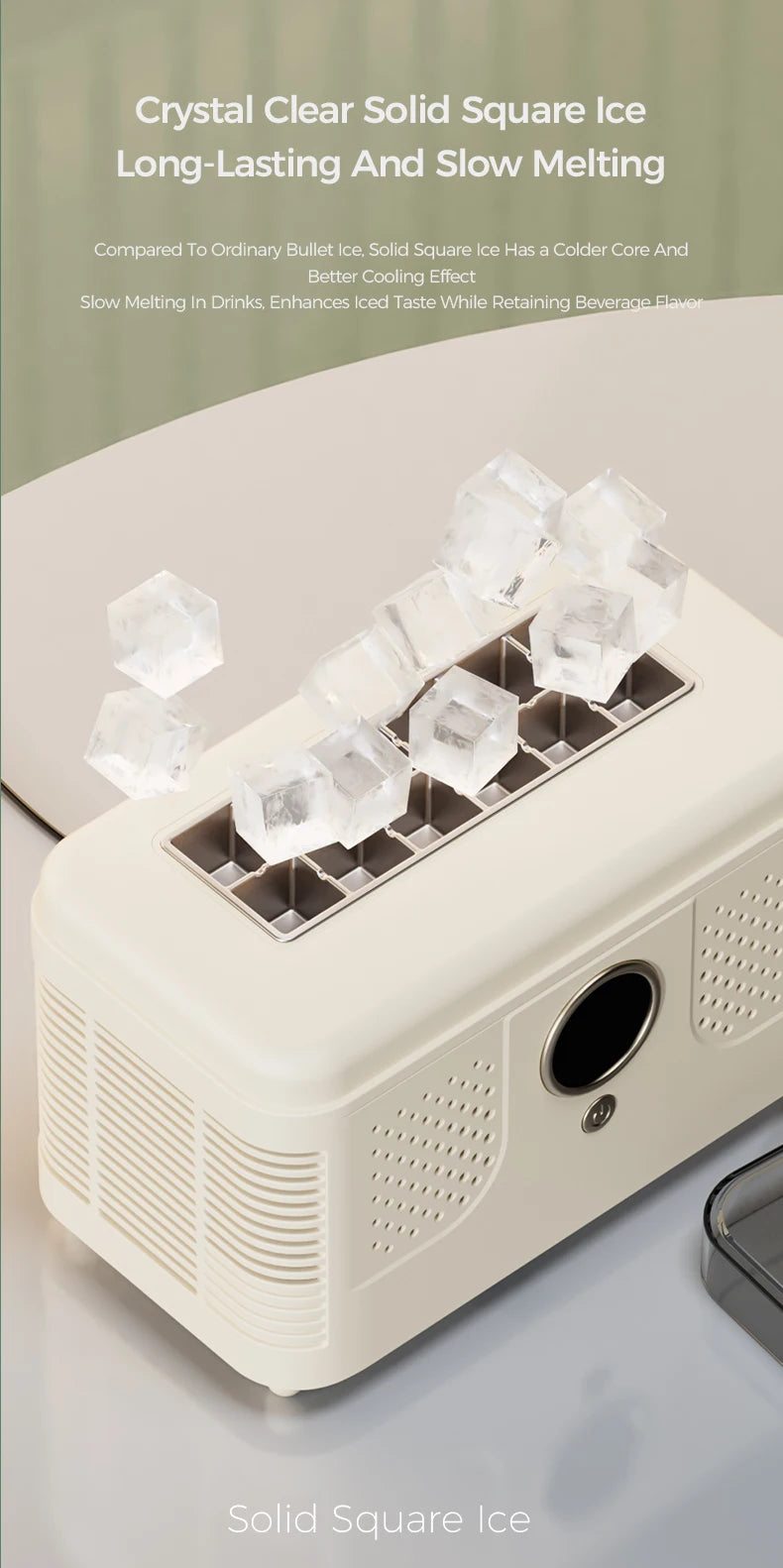 Plugwell™ Portable Mini Ice Maker | 12V/220V Compact Automatic Ice Cube Machine for Car, Camping & Home