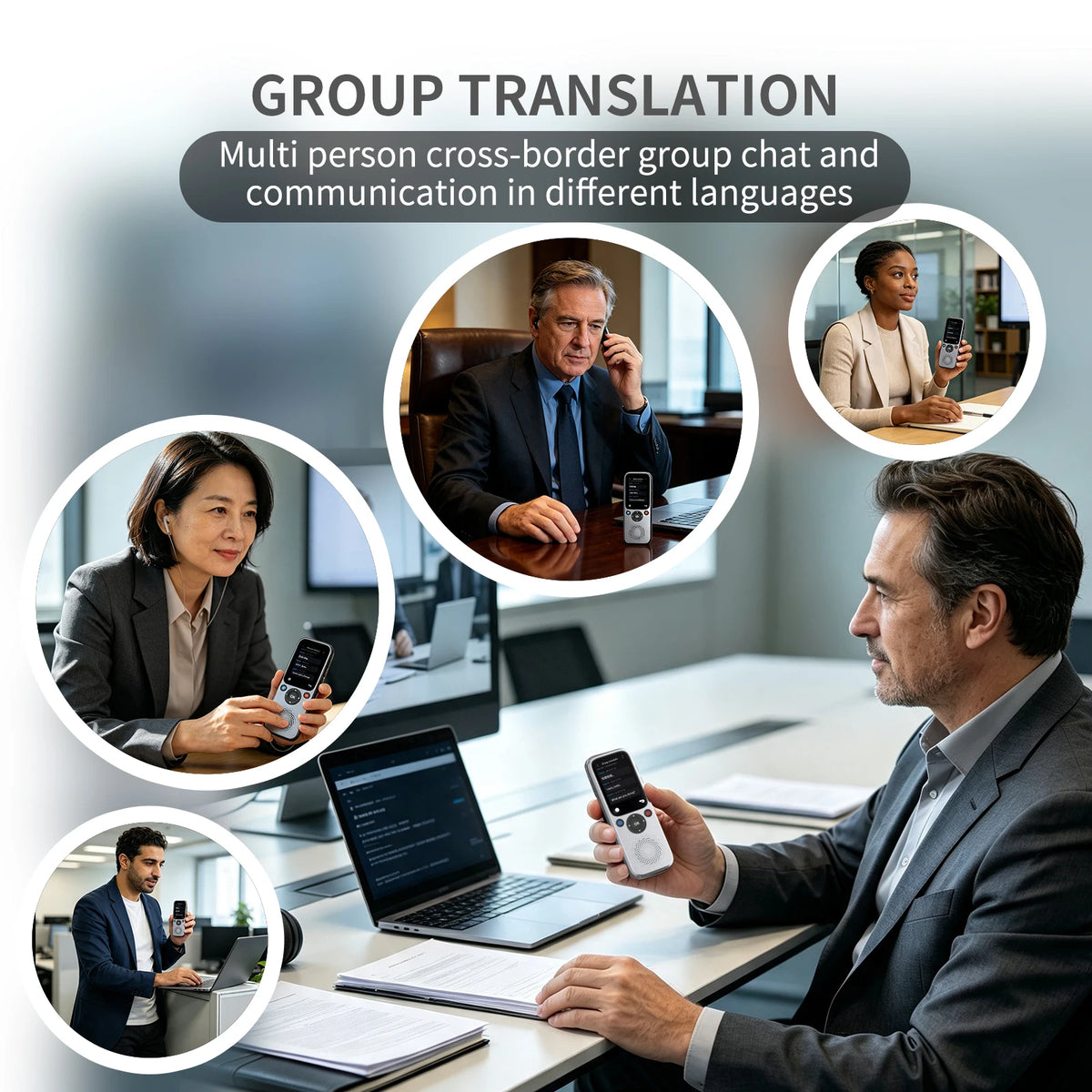 Traducteur vocal et photo IA à écran tactile intelligent Plugwell™ | Traducteur ChatGPT en temps réel pour 148 langues