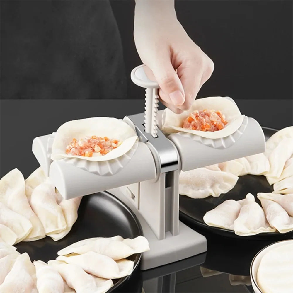 Automatische Teigtaschenmaschine, leicht zu reinigen, doppelseitige Pressform für Teigtaschen und Wontons, wiederverwendbares DIY-Küchenutensil, Zubehör