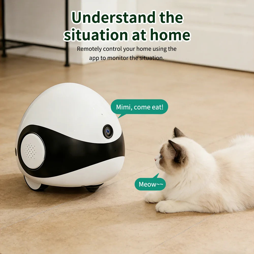 Baby WIFI 2MP Camera Robot for Dog Cat Baby 1080P Wifi 2.4G 360° Home Pet Camera Startlight Night Vision CCTV Pet Camera