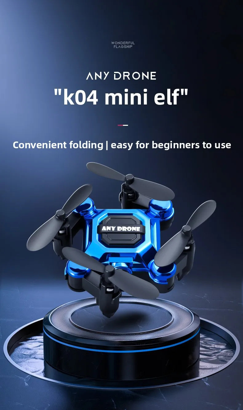 Mini-Klappdrohne, ferngesteuertes Fluggerät, Quadcopter für Luftaufnahmen, Spielzeug, klein, stoßfester Hubschrauber