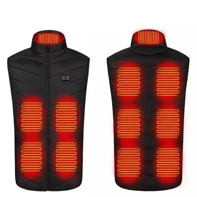 Plugwell™ 21-Zone Heated Vest | USB Graphene Electric Heating Jacket for Men & Women