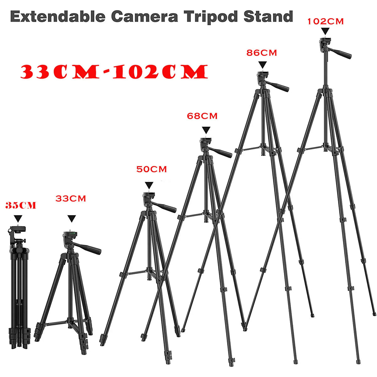 Universal Phone Extendable Tripod DSLR Camera Lightweight Photography With Bluetooth Remote Control For Mobile Phone Camera Live