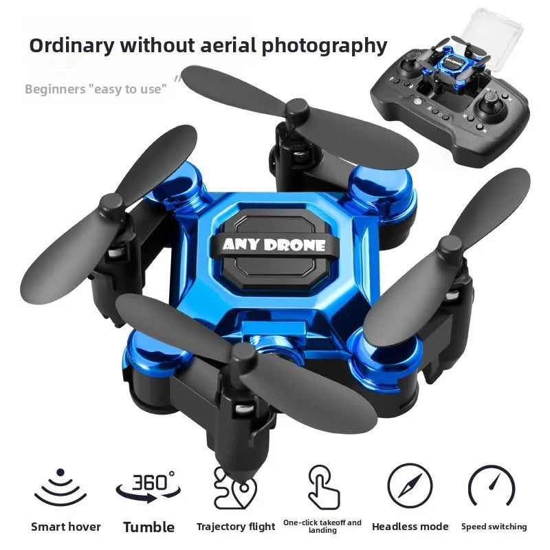 Mini-Klappdrohne, ferngesteuertes Fluggerät, Quadcopter für Luftaufnahmen, Spielzeug, klein, stoßfester Hubschrauber