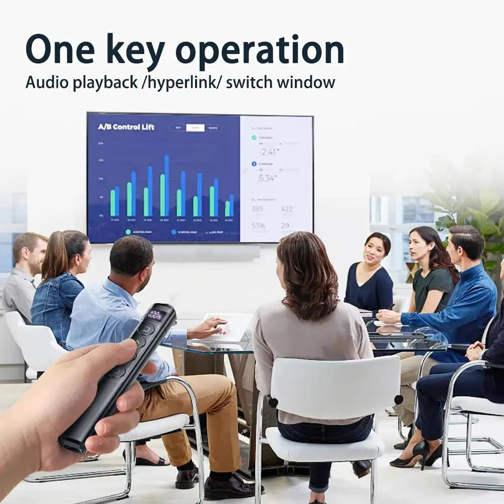 Plugwell™ Wireless Presentation Clicker & USB Laser Pointer PPT Presenter Pen