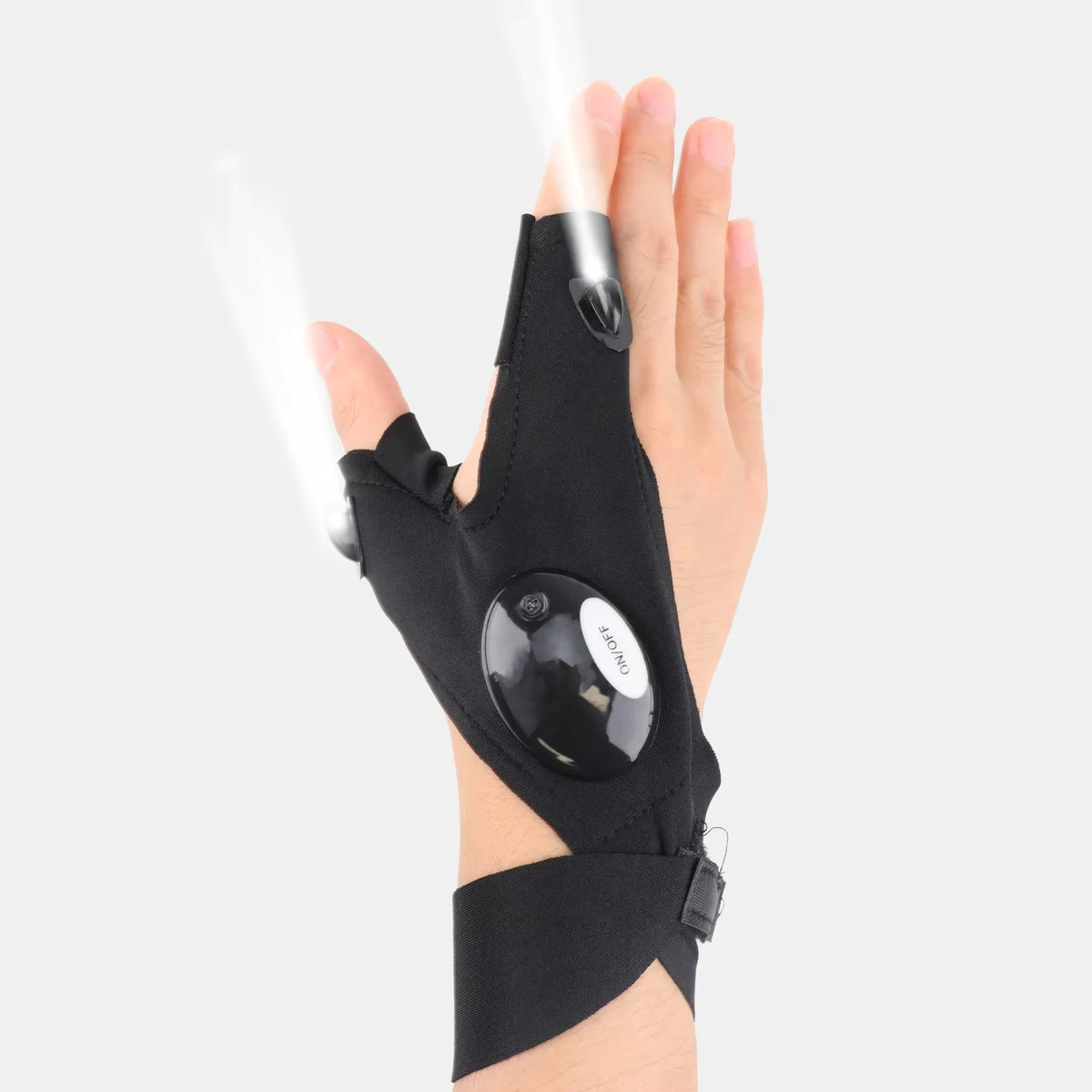 Gants de travail et de pêche mains libres avec lampe de poche LED Plugwell™