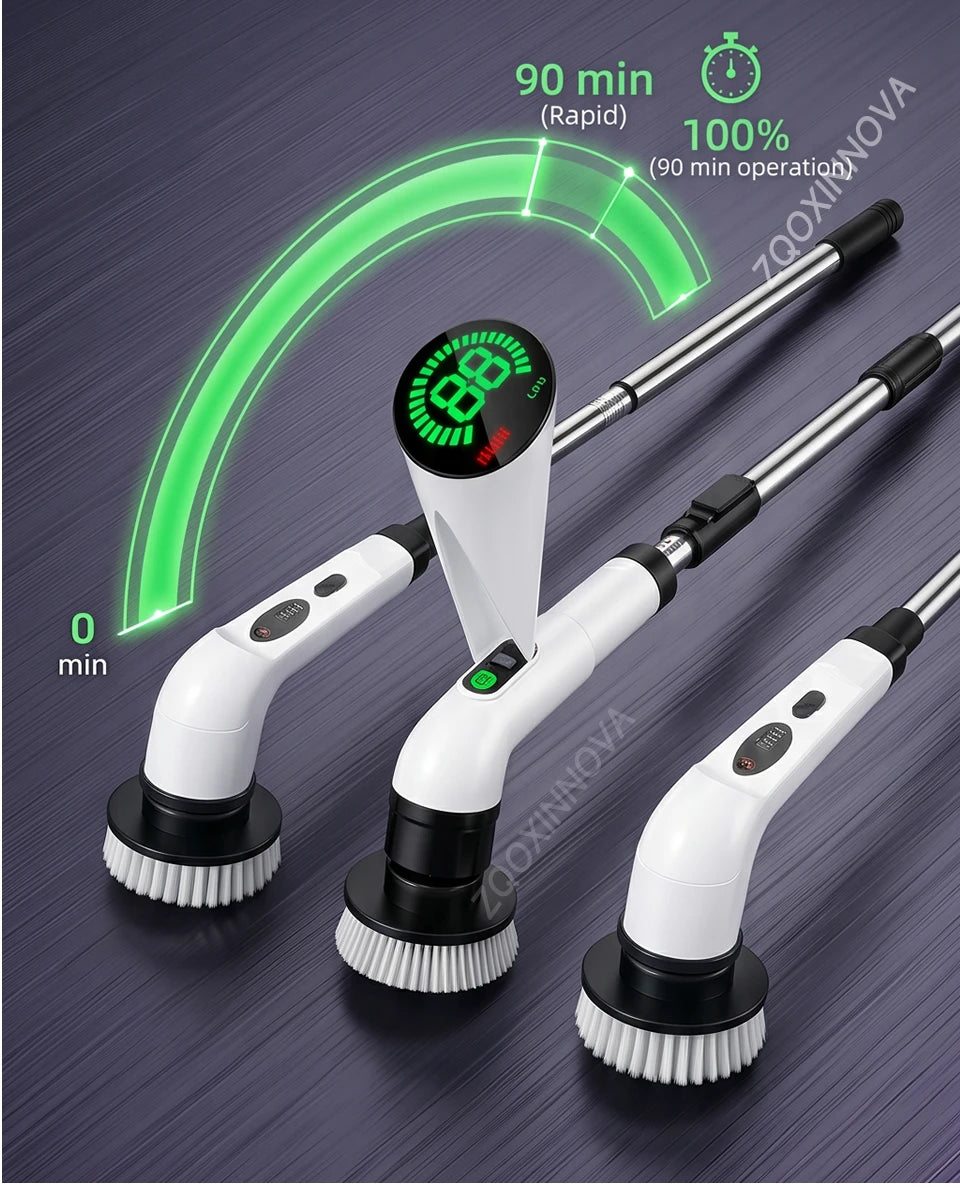 Plugwell™ Kabelloser elektrischer Reinigungsschrubber | Mehrzweck-Reinigungsbürste mit Reinigungsmittelspender