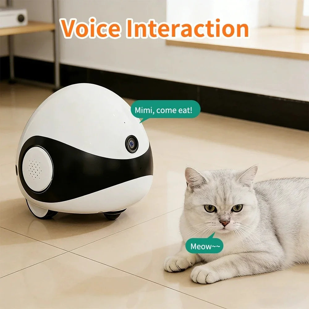 Baby WIFI 2MP Camera Robot for Dog Cat Baby 1080P Wifi 2.4G 360° Home Pet Camera Startlight Night Vision CCTV Pet Camera