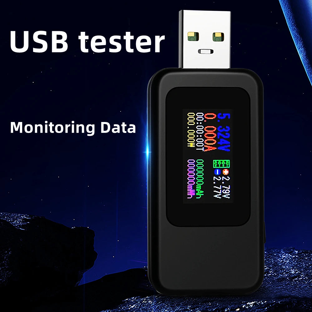 Plugwell™ 10-in-1 Digitales USB-C-Spannungs- und Strommessgerät