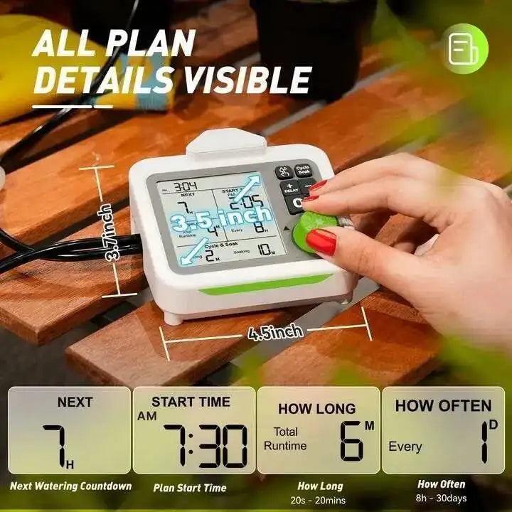 Système d'arrosage et goutte-à-goutte électronique programmable pour plantes Plugwell™