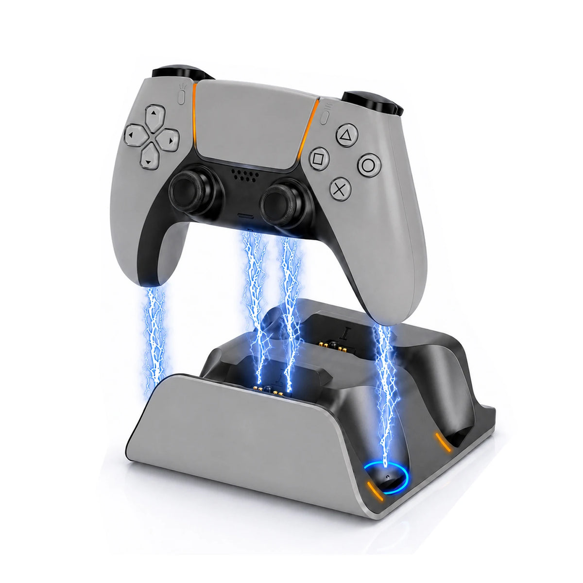 Schnelllade-Dock für PS5-Controller, kabellose Dual-Controller-Ladestation, Ladeständer-Zubehör für PlayStation 5