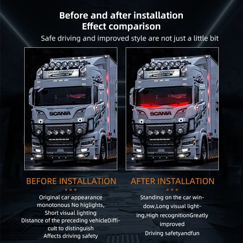 LED-Lkw-Auto-Teufelsaugen-LED-Pixel-Panel-Licht Auto-Windschutzscheibe Lkw-Auge für Bord-Windschutzscheibe 12V 24V Auto Graffiti Lauflicht