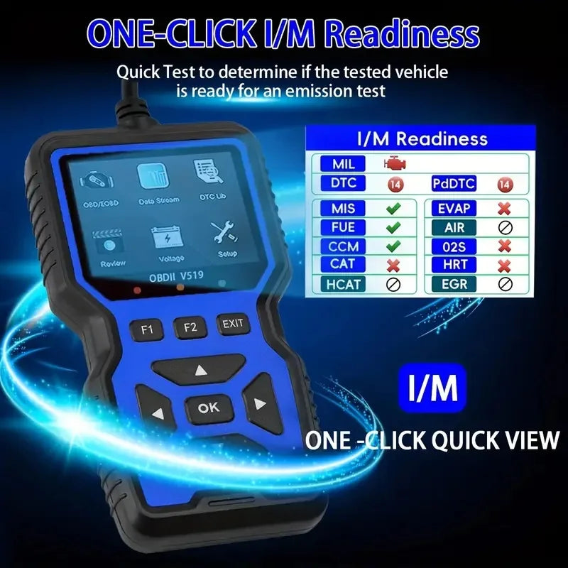 Plugwell™ Universal Automotive OBD2 Code Reader & Battery Voltage Tester