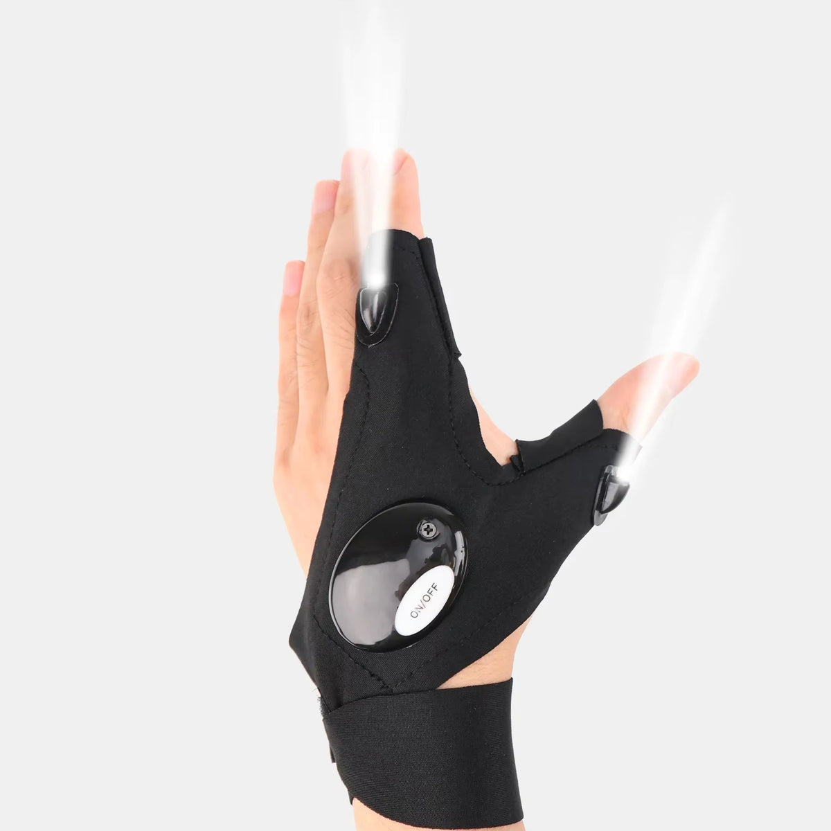 Gants de travail et de pêche mains libres avec lampe de poche LED Plugwell™