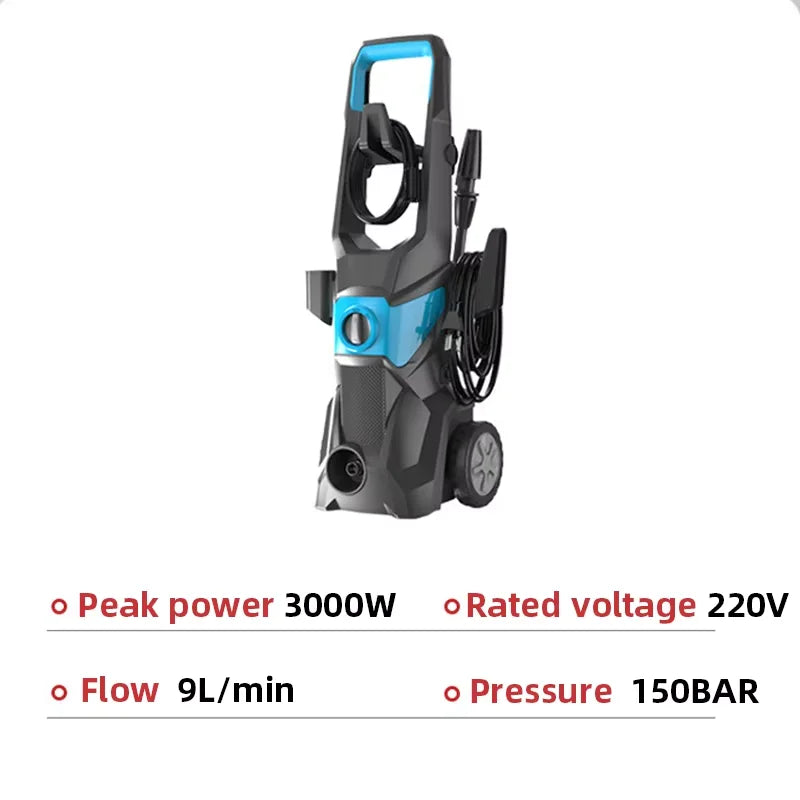 Portable High Pressure Car Washer Automatic Washing Machine Handheld Electric Washer for Car Garden Terrace Outdoor Cleaning