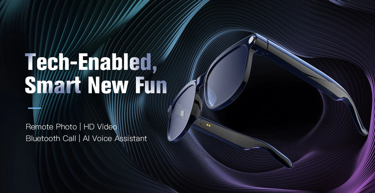 Plugwell™ 4K AI Smart Glasses with 8MP Camera & ChatGPT Translation