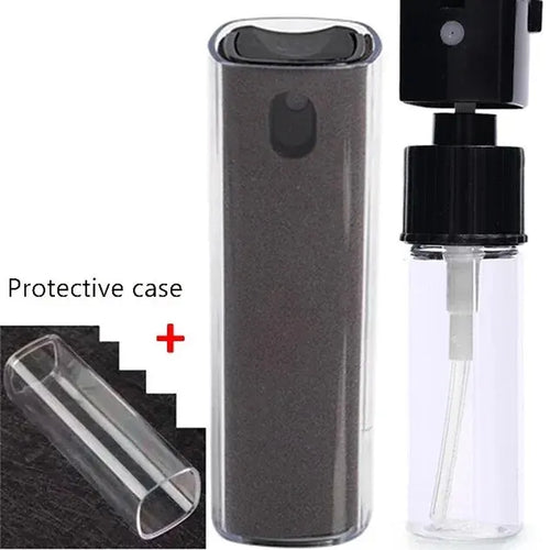 2 in 1 Microfiber Screen Cleaner Spray Bottle Mobile Phone Tablet Computer Microfiber Cloth Cleaning Wipes for Iphone Samsung Mi