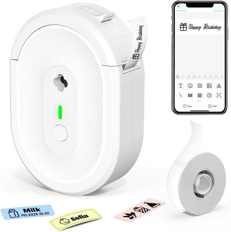 Plugwell Portable Mini Bluetooth Thermal Label Maker