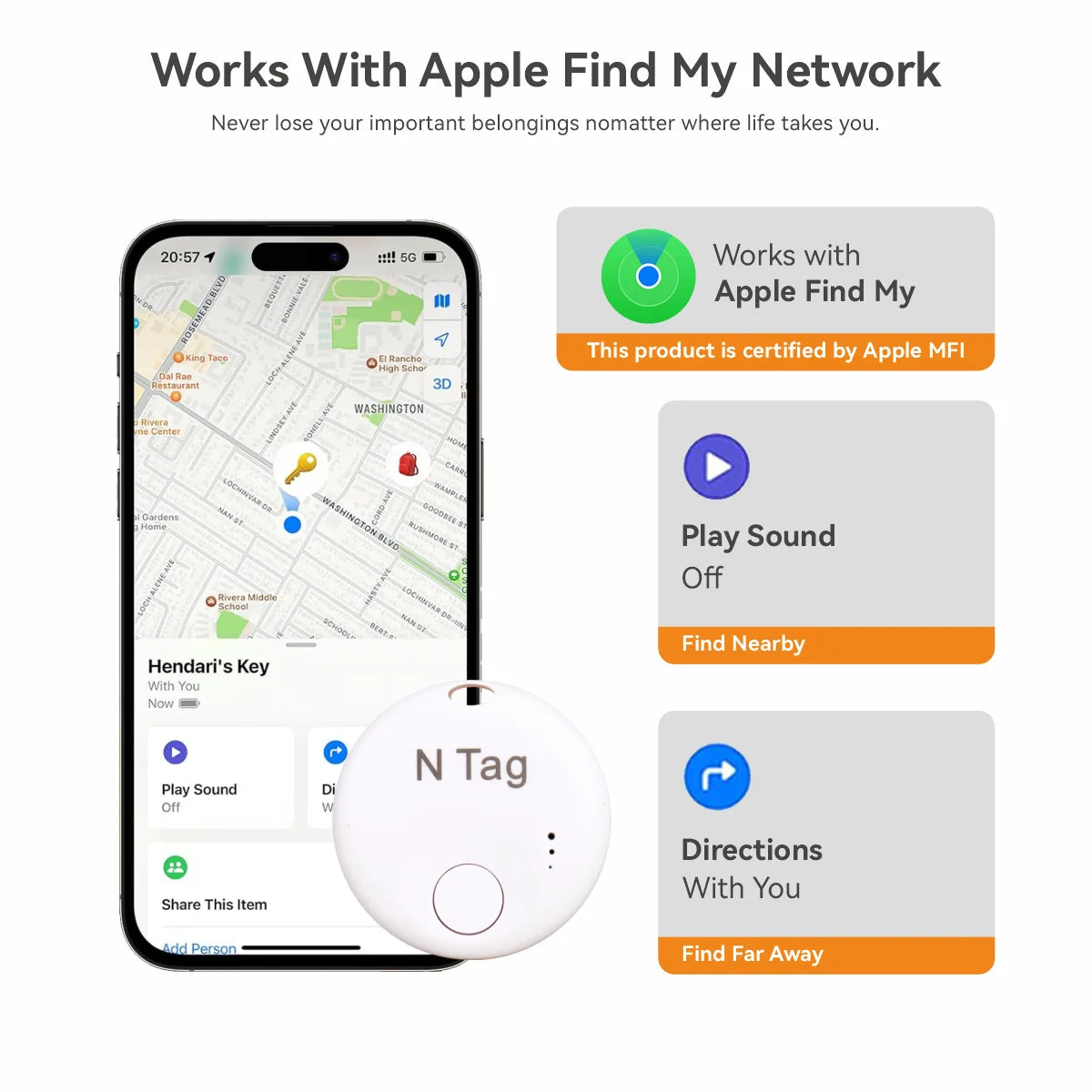 Never lose your essentials again with the Plugwell™ Bluetooth Smart Tag. Compatible with Apple Find My, featuring precision finding, lost mode alerts, and instant item tracking.
