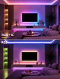 Plugwell 130FT Smart IC RGB LED Strip Lights