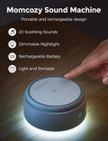 Plugwell Portable White Noise Sound Machine & Night Light