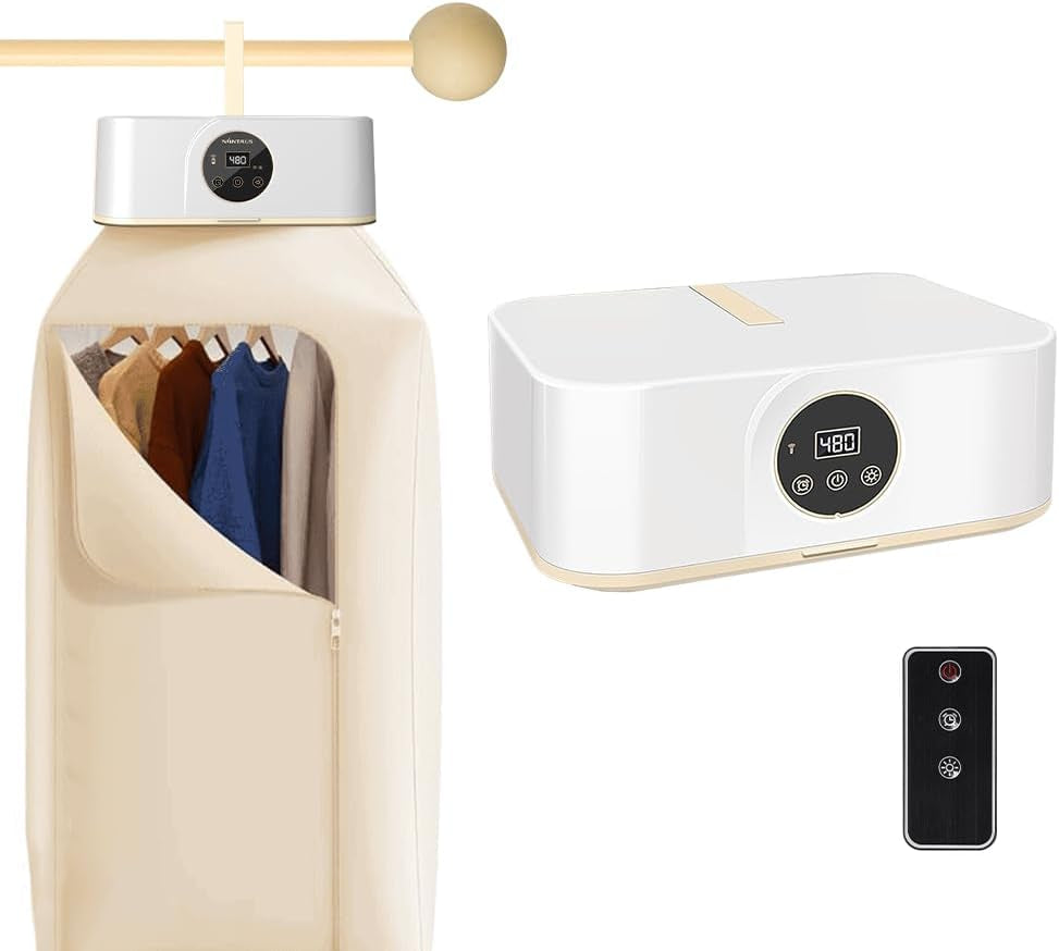 Portable Clothes Dryer, Compact Mini Laundry Dryer Adjustable Timer