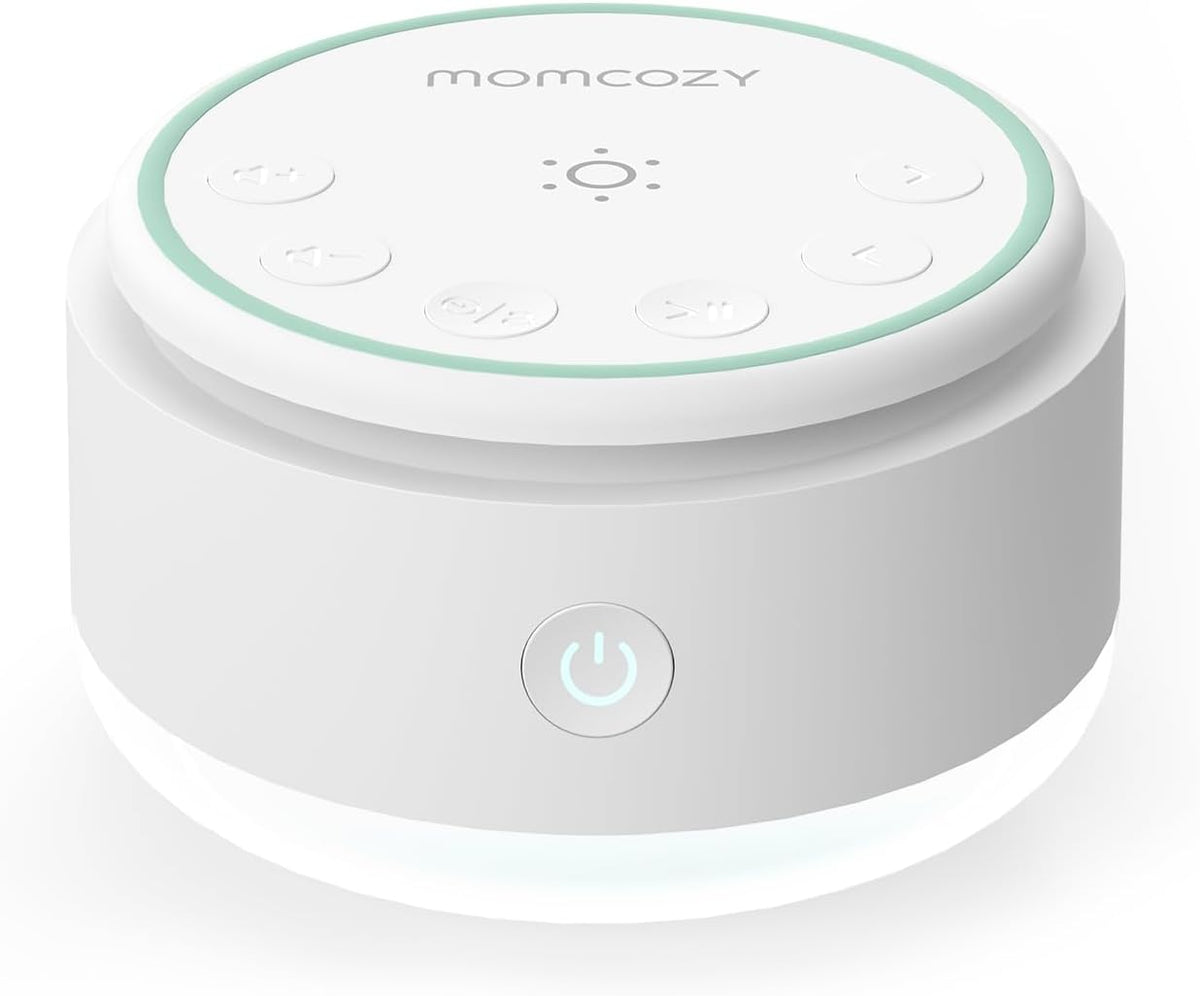 Sound Machine for Baby | Portable White Noise Sound Machine for Sleep Rechargeable | 20 Sleep Sounds White Noise Machine with Nursery Night Light | Travel Sleep Sound Machine Battery Based