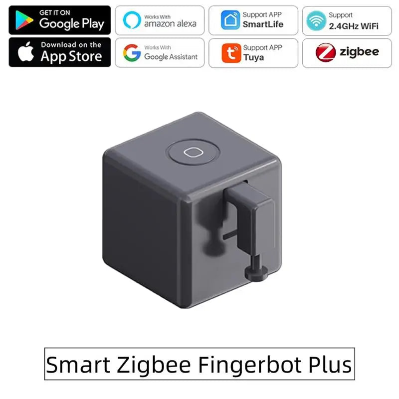 Zigbee Smart Fingerbot plus Switch Button Pusher Touch Arms Fingerbot for Tuya Smart Life Control Work with Alexa Google Alice