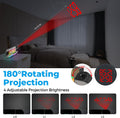 Plugwell Modern LED Digital Projection Alarm Clock