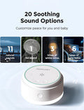 Plugwell Portable White Noise Sound Machine & Night Light
