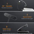 Plugwell 14-LED Rechargeable Reading Book Light