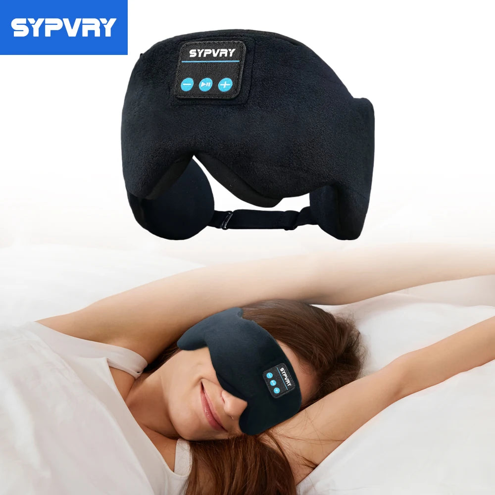 Sleep better with the Plugwell™ Bluetooth Sleep Mask. Enjoy wireless audio, complete blackout comfort, noise isolation, and 12+ hours of battery life for restful nights and travel.